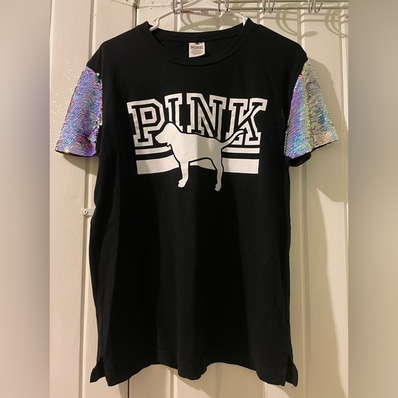 VS. PINK mermaid sleeve tee-small like new - Picture 1 of 7